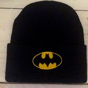 Batman logo black beanie